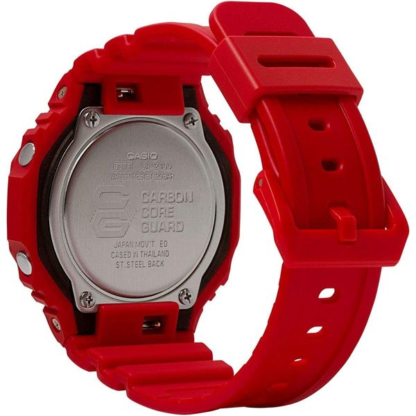 Unisex Watch Casio GA-2100-4AER Red Multifunction Cheap