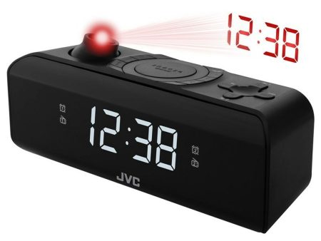 Alarm Clock JVC RA-E211B Black on Sale