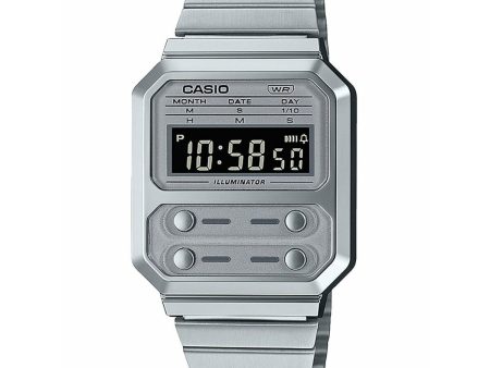 Men s Watch Casio A100WE-7BEF (Ø 33 mm) on Sale