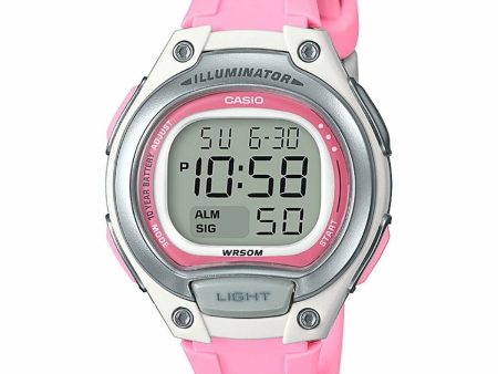 Ladies  Watch Casio ILLUMINATOR Pink (Ø 34 mm) Online Hot Sale