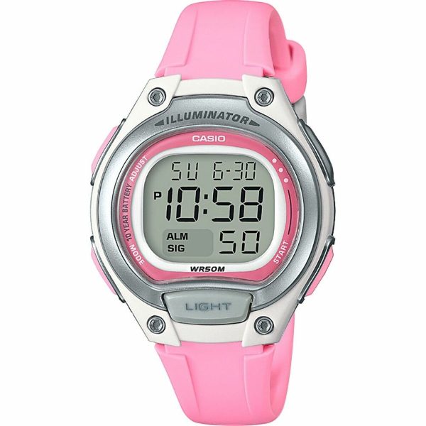 Ladies  Watch Casio ILLUMINATOR Pink (Ø 34 mm) Online Hot Sale