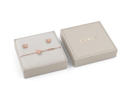 Bracelet and Earrings Set Guess JUBS03187JWRGS Cheap