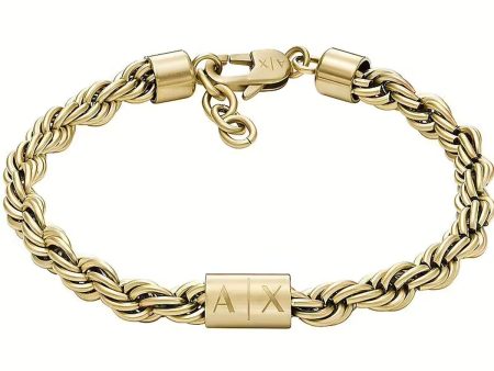 Men s Bracelet Armani Exchange AXG0124710 Stainless steel Discount